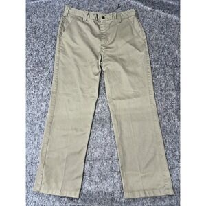 Carhartt Button Pocket Pants 37x31 Canvas  Khaki Tan  Mens -(001-4)